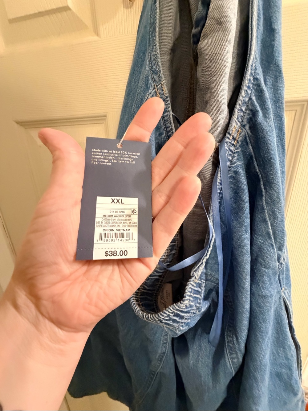 Universal thread Women's Blue Denim halter dress - XXL - Picture 2 of 6